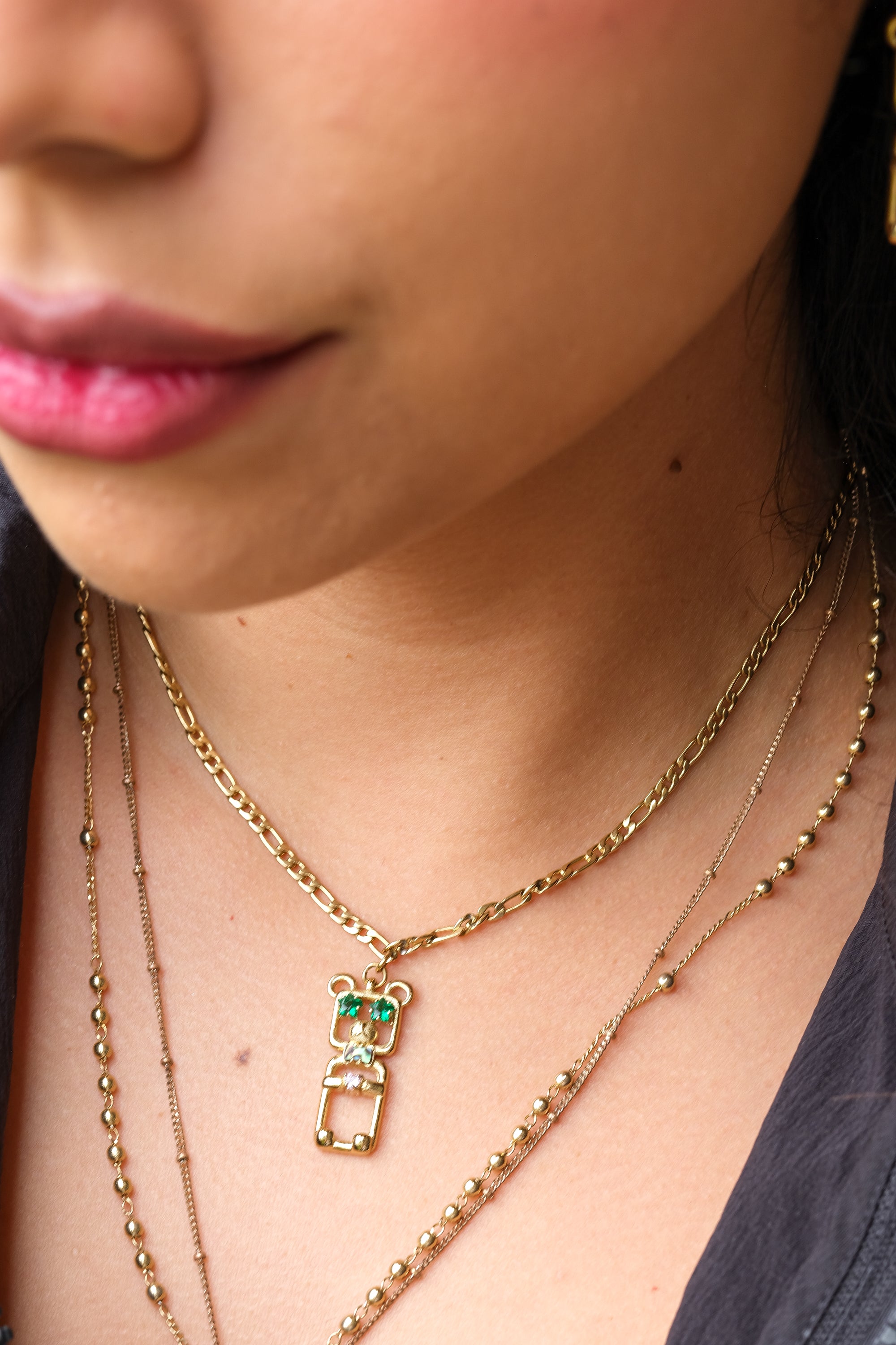 Bear Face Necklace